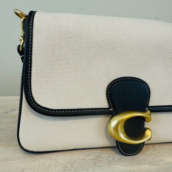 Coach Soft Tabby Shoulder Bag in Canvas, EUC - Picture 2 of 14